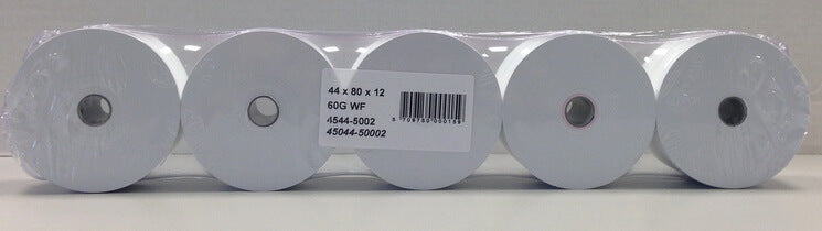 100 rouleaux de caisse 44x80x12, 60 m