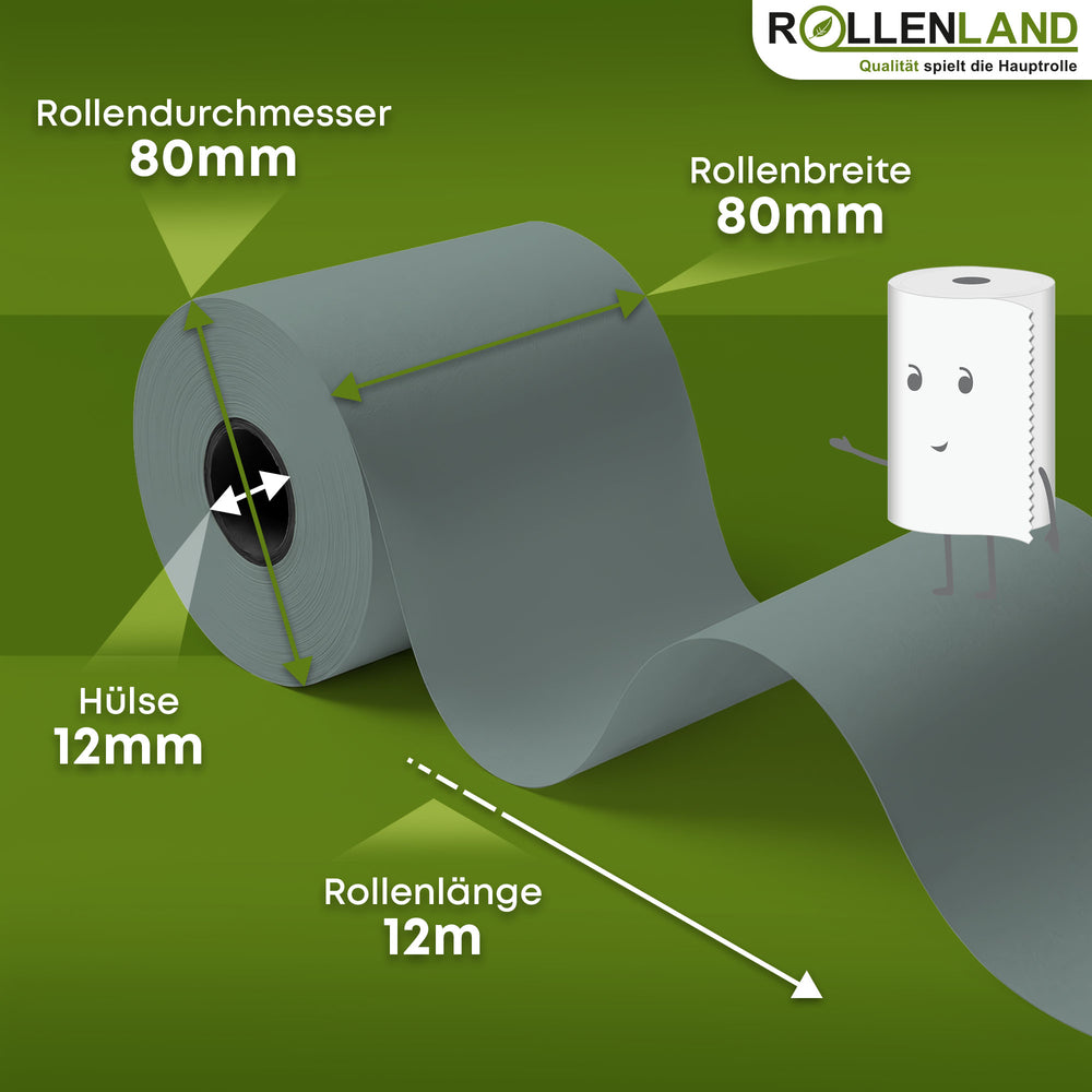 40 rouleaux thermiques Blue4est 80x70x12, 75 m