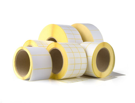 Étiquettes thermiques vierges 58x43x40, 24 rouleaux